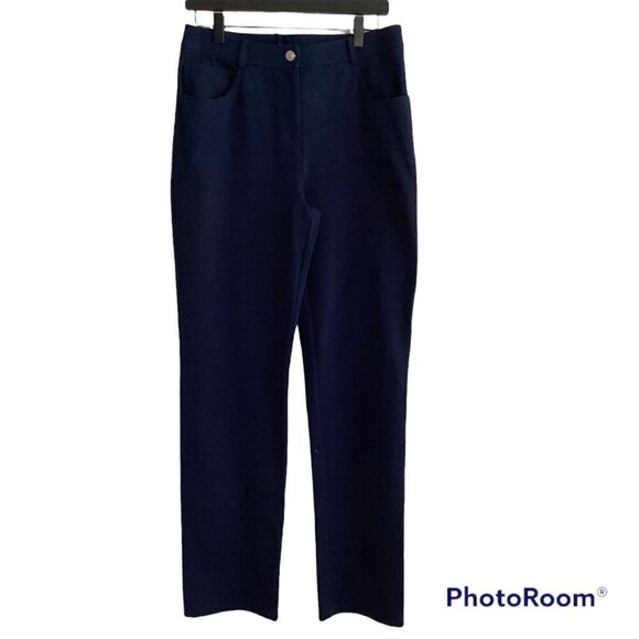 St. John Pants - St. John Marie Blue Stretch Pants – Size 6 (NWT)